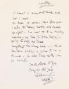 Letter from William Orpen to Mrs St George