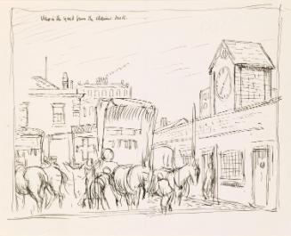 'View in the yard from the claims desk'