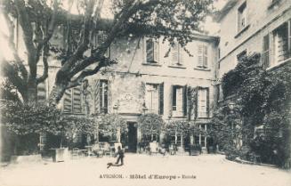 Postcard of Avignon from William Orpen to Mrs St George