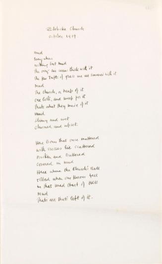 Zillebeke Church, October 1919