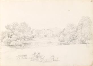 Figures Sketching in the Grounds of Ballycurry House, Wicklow