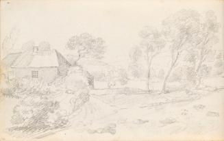 Landscape with a House, Trees and a Stream, Near Rossana