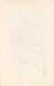 Faint Sketch of a Seated Woman