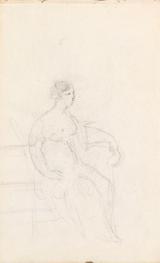 Faint Study of a Seated Woman