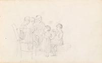 Five Children Seated Around a Table