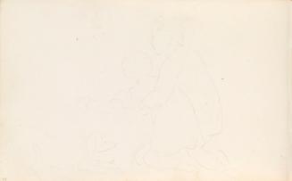 Two Children Playing with a Dog