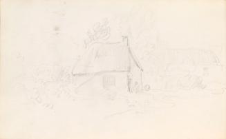 Figures Outside a Cottage