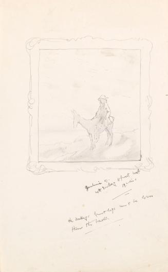 Sketch of 'Gardenia on a Donkey'