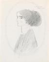 Portrait sketch of a woman