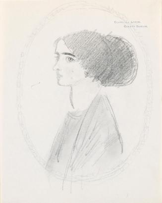 Portrait sketch of a woman