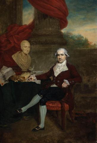 Portrait of William Hickey (1749-1830), with a Bust of Edmund Burke