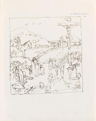 Sketch of William Orpen's, 'The Western Wedding'