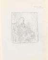 Preliminary sketch for a portrait of a seated man