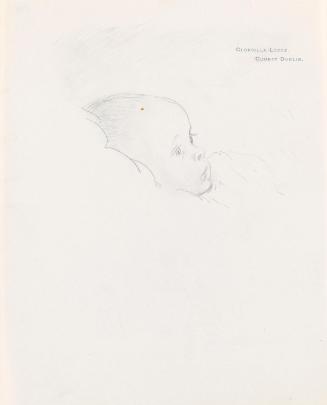 Drawing of Vivien St George, head only