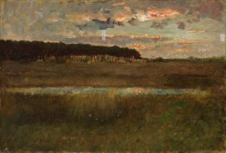 A Landscape with a Setting Sun