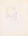 Drawing of Mrs St George's bed, by William Orpen