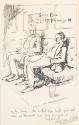 Illustrated letter from William Orpen to Mrs St George with a sketch of the artist at the Savile Club