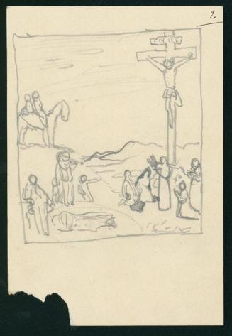 Sketch of a detail from 'The Western Wedding'