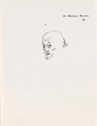 Sketch of Doctor E.J. Dillon, head only