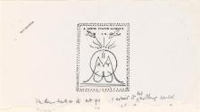 Cropped letter from William Orpen to Mrs St George with a design for the artists monogram