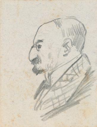 Portrait sketch of Charles Wertheimer