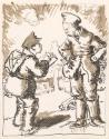 Illustrated letter from William Orpen to Mrs St George with a sketch of the artist and another soldier