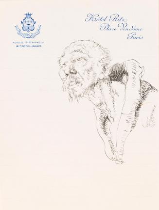 Sketch of an old man