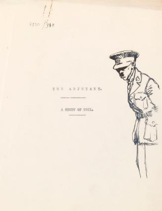 The Adjutant, A Study of Toil: Page 1