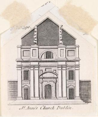 Saint Ann's Church, Dawson Street, Dublin, (from 'Gentleman's Magazine', May 1786)