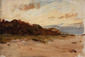 A Sandy Shore with Trees