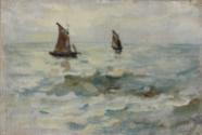 A Summer Sea with Boats