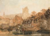 Washerwomen below Jedburgh Abbey, Scotland