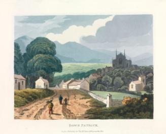 Downpatrick with Saint Patrick's Cathedral and the Quoile Valley, County Down