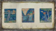 Revised Designs for three of the four predella panels for Saint Augustine and Saint Monica, Church of Saint Augustine and Saint John, Thomas Street, County Dublin