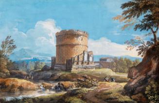 The Tomb-temple of Romulus on the Appian Way, near Rome