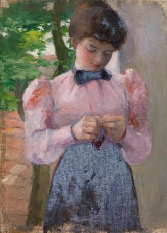 Portrait of a Girl in a Pink Blouse