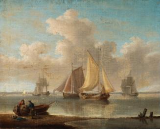 Sailing Ships off Shore