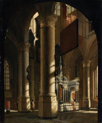 Interior of the Nieuwe Kerk in Delft with the Tomb of William the Silent