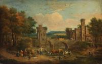 A Landscape with Figures and Bridge