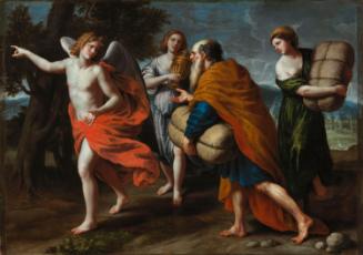 An Angel Leading Lot and his Daughters out of Sodom