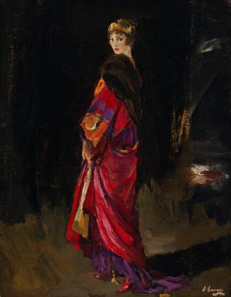 Lady Lavery in an Evening Cloak