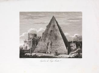 The Pyramid of Caius Cestius by the Gate to Ostia, Rome