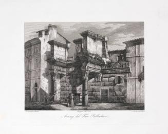 Ruins of the Temple of Minerva, the Forum of Nerva, Rome