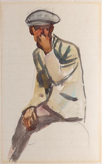 A Man with his Hand to his Face