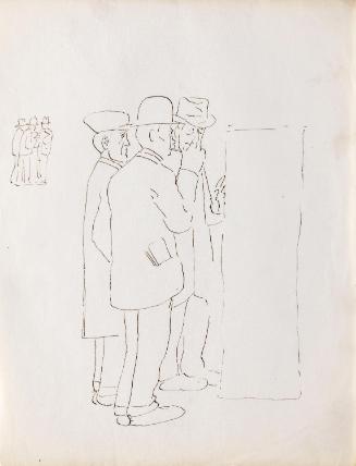 Three Men Reading (twice)