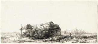 Landscape with Cottages and a Hay Barn: Oblong