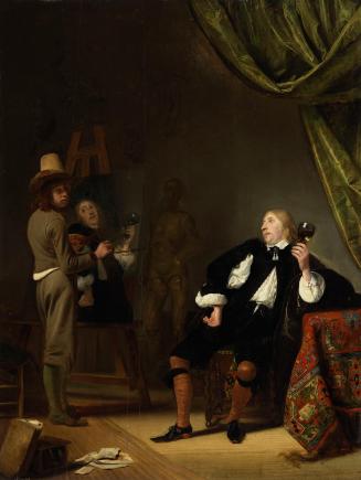 An Artist Painting a Portrait