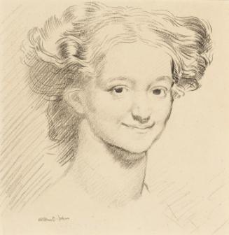 Portrait of Grace Gifford - study for 'Young Ireland'